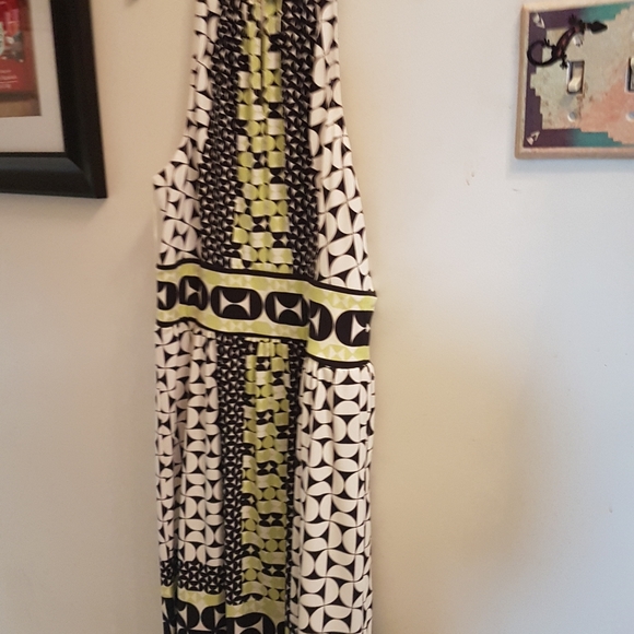 Spring/summer dress and matching lime bolero/shrug - Picture 2 of 2